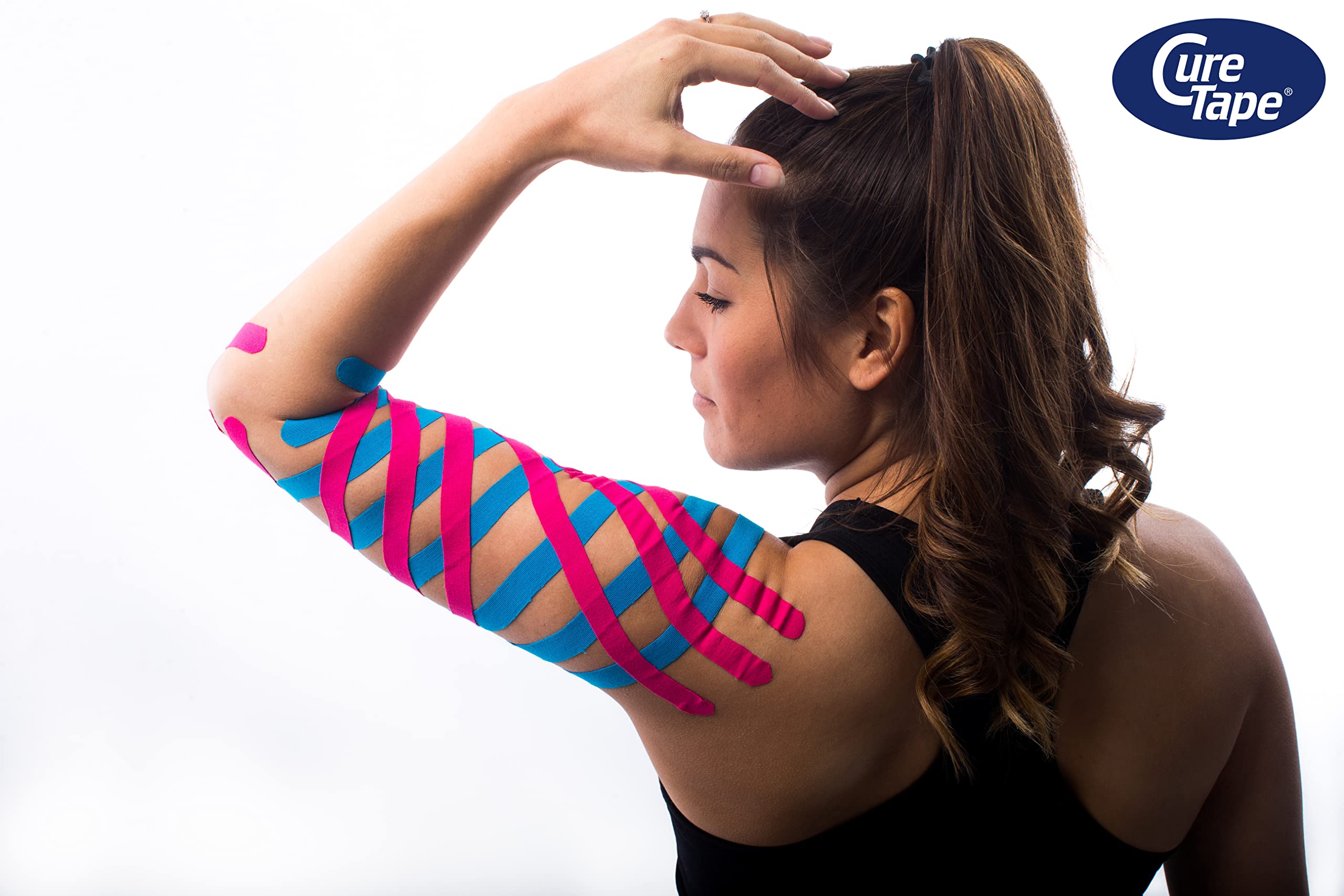 CureTape® Kinesiologie Tape (5 cm x 31,5 m) | Wasserfest und latexfreies Kinesiotapes | Kinesiotape mit TÜV-Zertifikat | Sporttape für den Profi | Physio Tape für Verletzungen & Beschwerden | Gelb