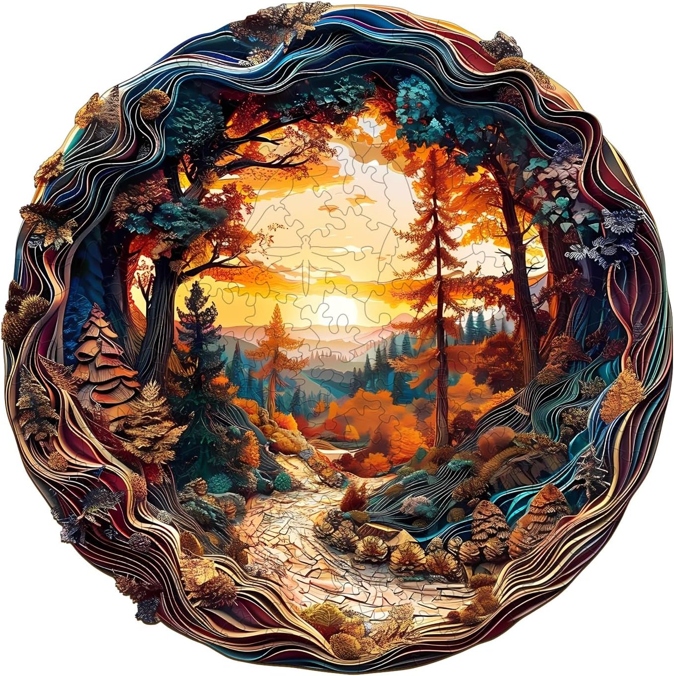 Jigfoxy Wooden Puzzle For Adults, Rainbow Pony Wooden - View #6