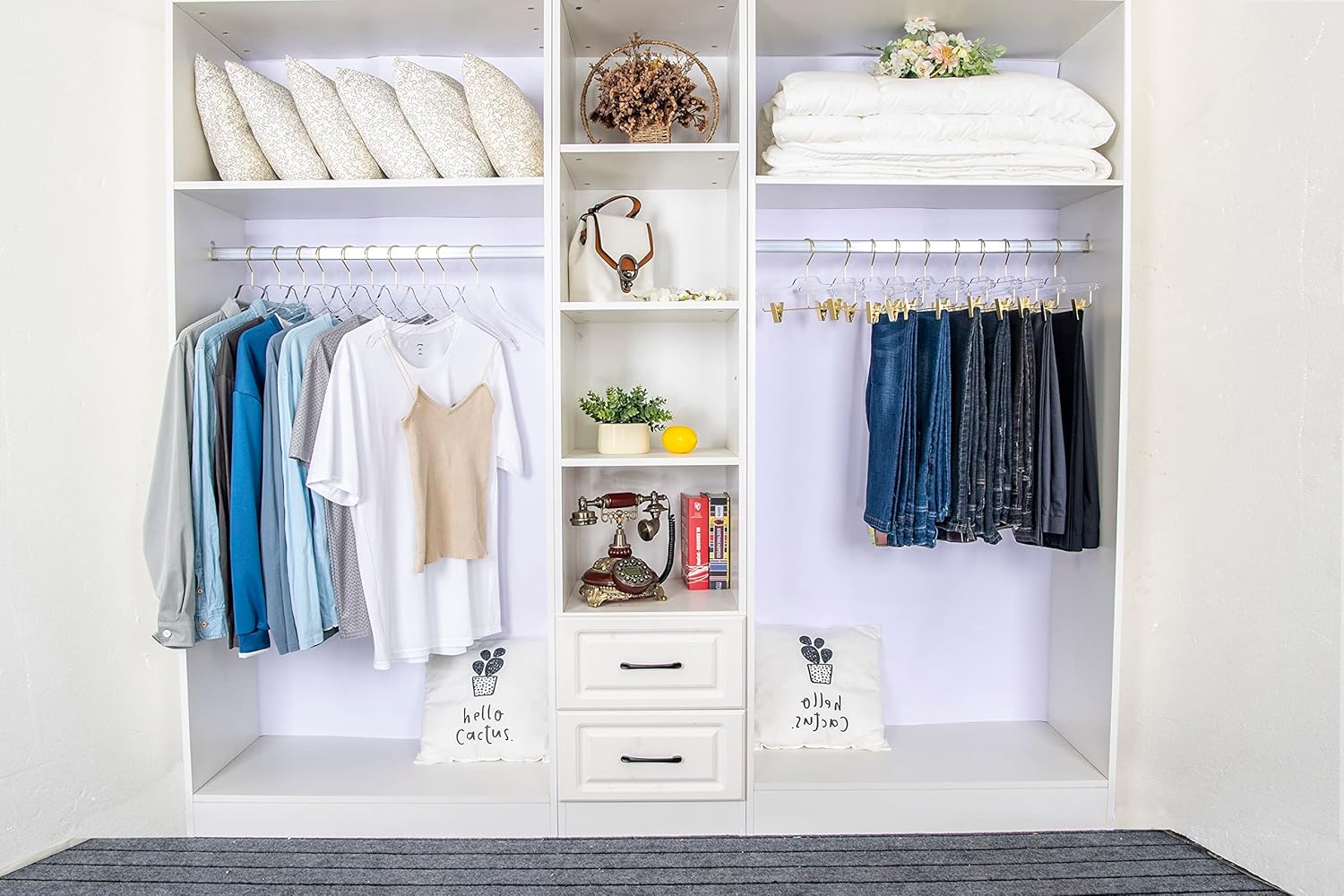 Quality Acrylic Clear Hangers, 20 Pack Clear Lucite Acrylic for a Luxurious Look and Feel with Swivel Hook, Suit Coat Shirt Dress Hangers (Clear - Matte Gold Hook, 20)