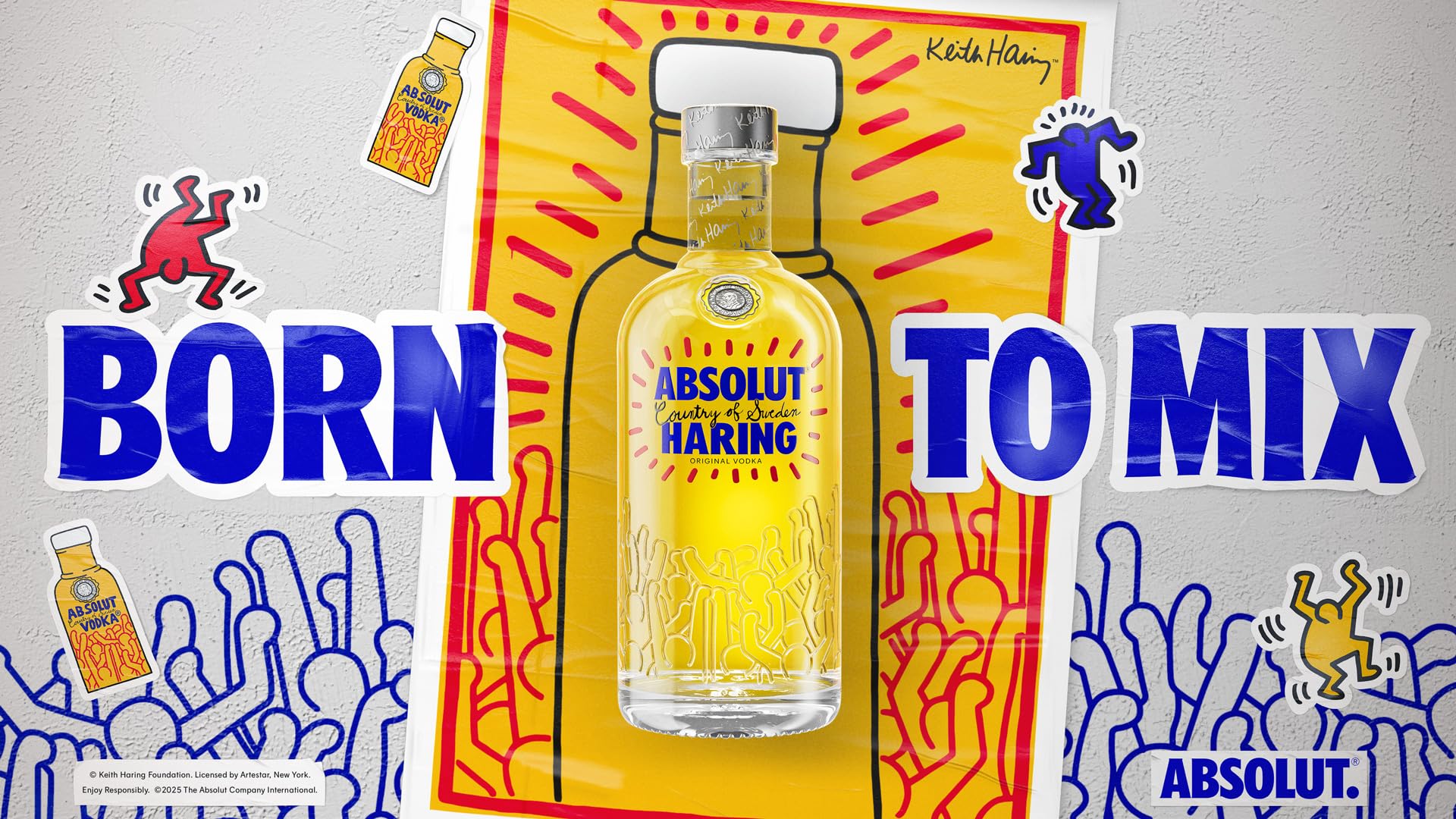 Absolut Haring Edición Limitada Vodka 700 ml