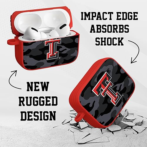 Miniatura 4 de AFFINITY BANDS Texas Tech Red Raiders Camo HDX - Funda compatible con Apple AirPods Pro