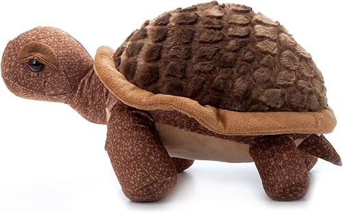 Miniatura 7 de The Petting Zoo Peluche de tortuga, regalos para niños, animales salvajes del zoológico Onez, juguete de peluche de tortuga de 14 pulgadas