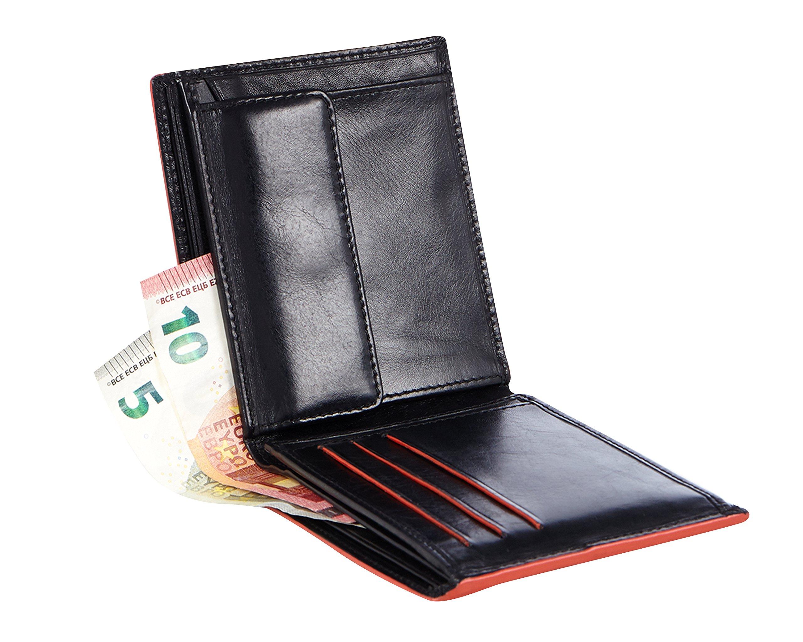 VISCONTI ® Portafoglio Uomo Vera Pelle con protezione RFID Porta Carte di Credito con Portamonete. Borsellino a piegatura tripla Porta Banconote Regalo - 'Alps'