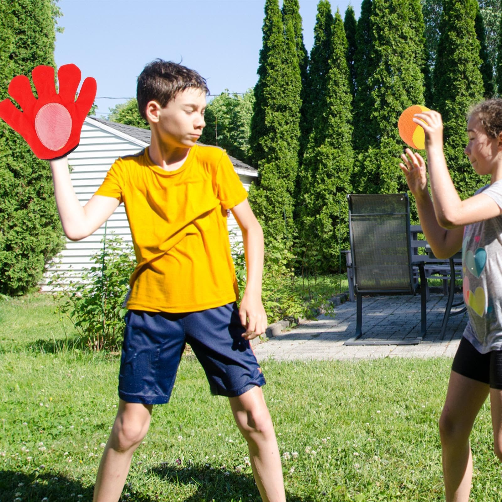 E Prendi La Palla - Set Di Giochi E Prendi La Palla | Giocattolo Sportivo Per Genitori E Figli Con Racchette Da Presa | Set Di Palline Appiccicose, Guanto In Morbido, Materiale In
