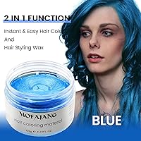 Vista 8 de Pomadas Mofajang de cera para el cabello, 4.23 oz, material de cera para colorear el cabello natural, desechable, arcilla para peinar el cabello