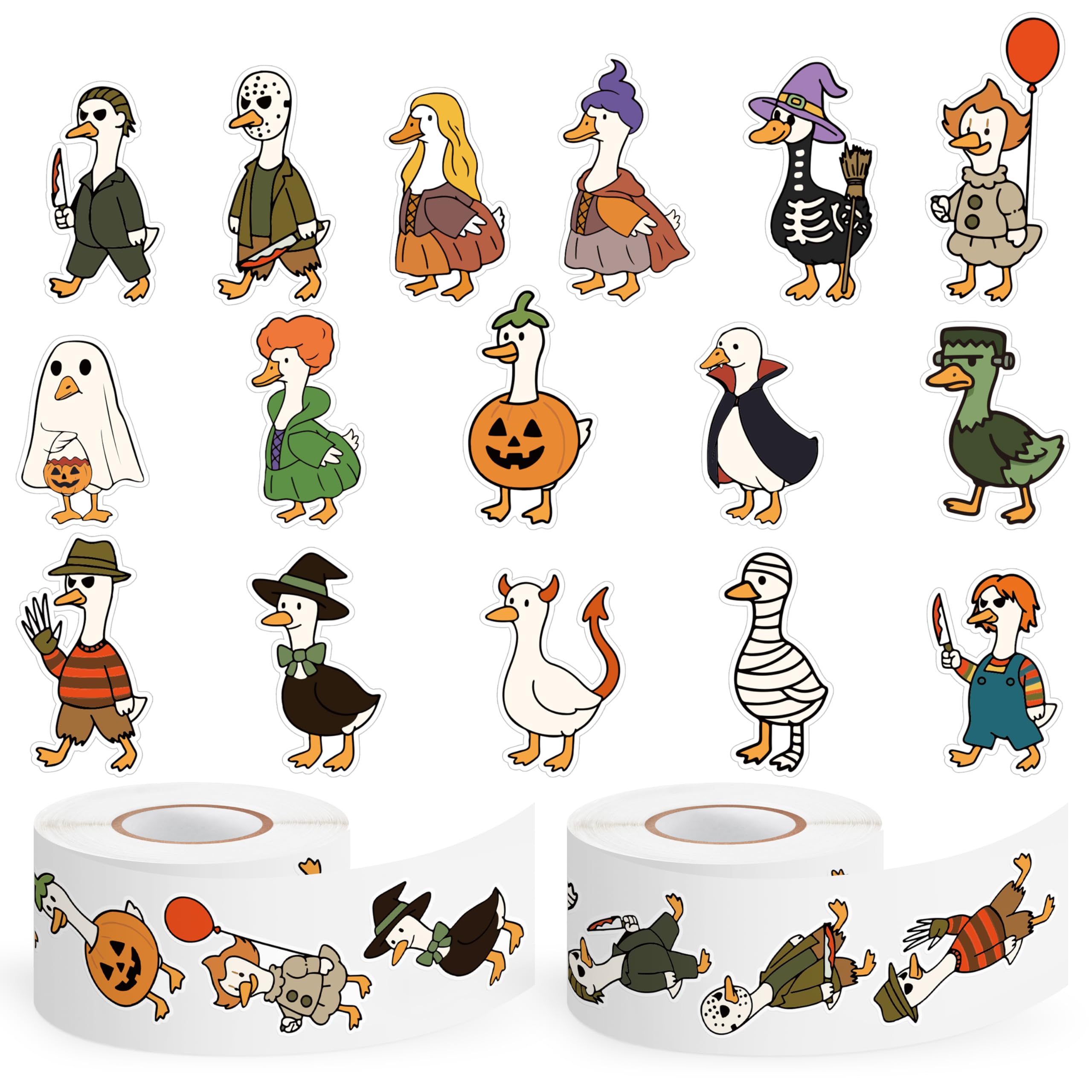 Stickers d'Halloween en vinyle résistants à l'eau pour embellir les cahiers de scrapbooking