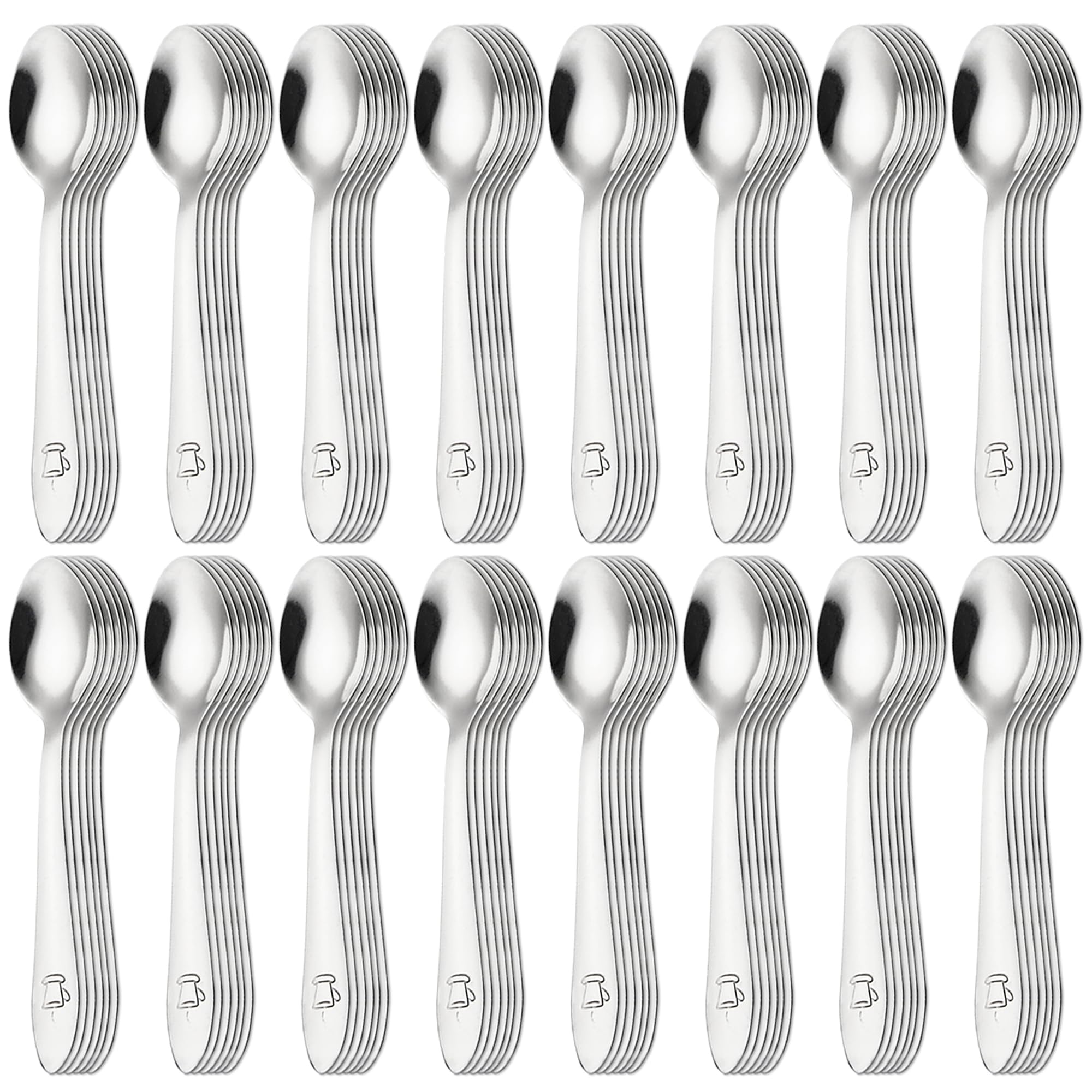 24 Cucchiaini Da Caffè In Acciaio Inox 10 Cm - Set Per Casa E Bar, Perfetti Per Cappuccino Ed Espresso - Foto 9