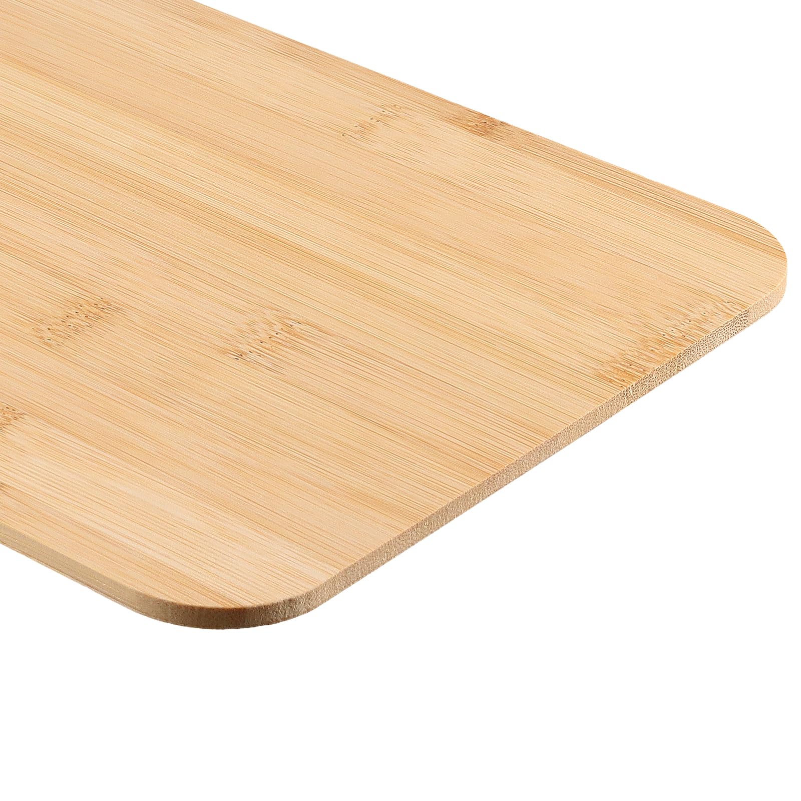 Set di 6 Scatole Portaoggetti in Plastica con Coperchio in Bambù, Contenitori Impilabili Salvaspazio per Armadio, Bagno, Cucina e Ufficio, 25 x 18 x 10 cm, Bianco