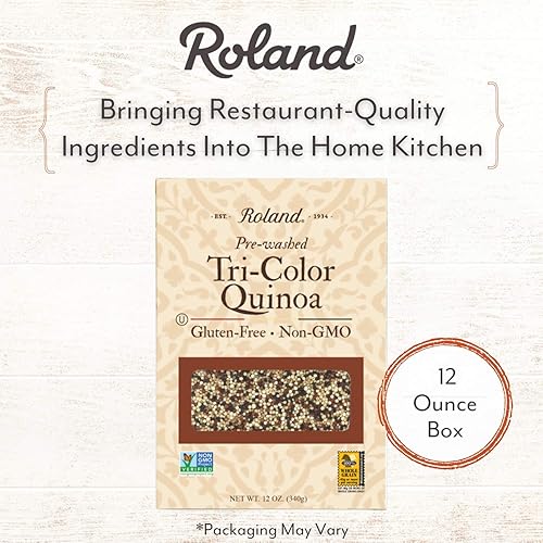 Miniatura 2 de Roland Foods Organic Tri-Color Quinoa prelavado natural sin gluten 12 onzas