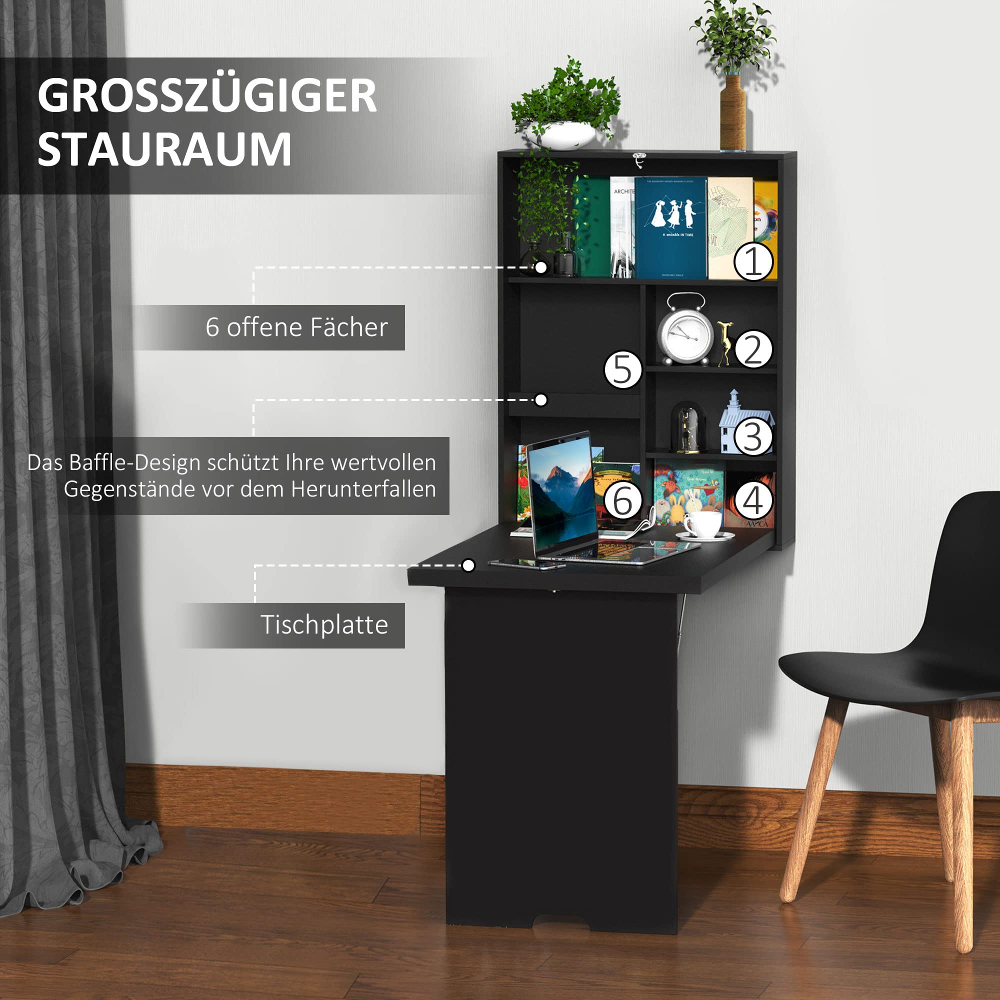 Produktbild von Casa Padrino Luxus Schreibtisch Schwarz 140 X 60 X H. 76 Cm - Moderner