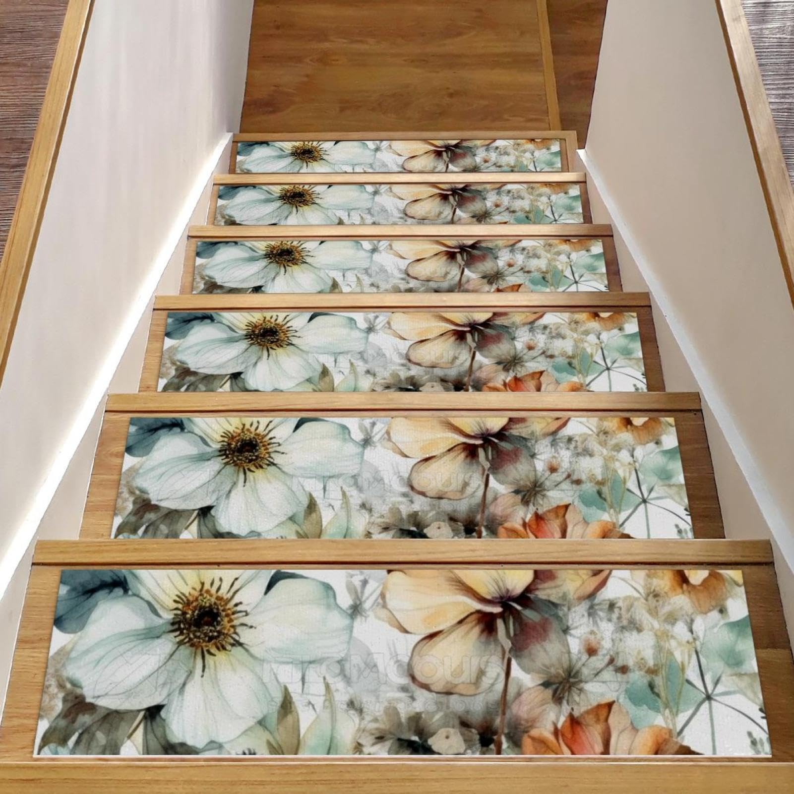 Peldaños de escalera CHENZZZZ para interiores de madera protege tu hogar con estilo