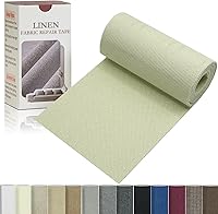 Vista 9 de Cinta de reparación de lino de 4 x 70 pulgadas, parche de tela de reparación de sofá autoadhesivo para muebles, sofás, cojines, sillas, bolsas, Beige