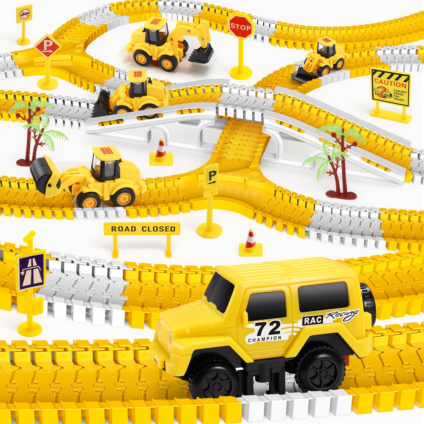 EUTOYZ Toy Cars for 2-10 Year Old Boys, Kids Play Vehicles Construction Toys for 2-10 Year Old Digger Toys for Boy Car Games Boys Toys Age 2 3 4 Tractor Toy
