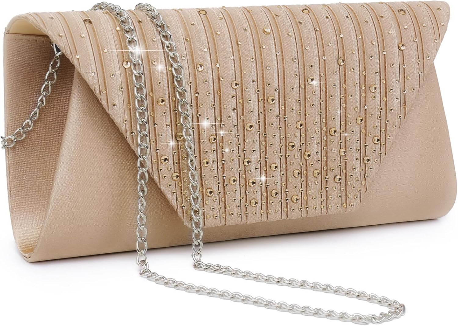 Dasein Women Evening Bags Wedding Purses Handbags Party Clutches Cocktail Prom Formal Clutch with Glitter Rhinestones