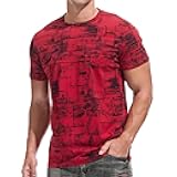 YININF Mens Hipster Hip Hop Short Sleeve Print T-Shirt Shirts Men