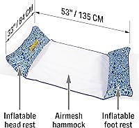 Vista 4 de Seachoice Hamaca de agua inflable 4 en 1, silla de descanso, con soporte para bebidas