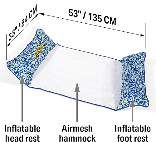 Miniatura 4 de Seachoice Hamaca de agua inflable 4 en 1, silla de descanso, con soporte para bebidas