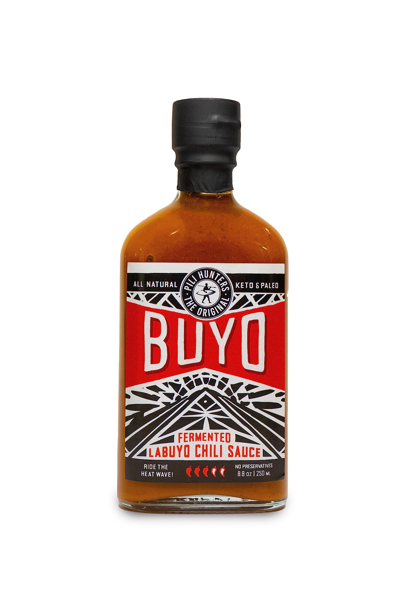 Buyo, Fermented Chili Hot Sauce (8.8 oz bottle) Gourmet Whole Food Ingredients, No Preservatives, Gluten Free, Paleo, Vegan, Superfood