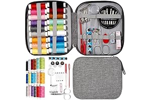 JUNING Sewing Kit with Case for Beginners, Perfect for Home and Travel
