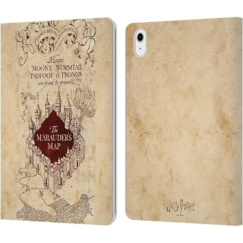 Head Case Designs Officially Licensed Harry Potter The Marauder's Map Prisoner of Azkaban II Leather Wallet Case Compatible with Apple iPad Air 11 2020/2022/2024/2025