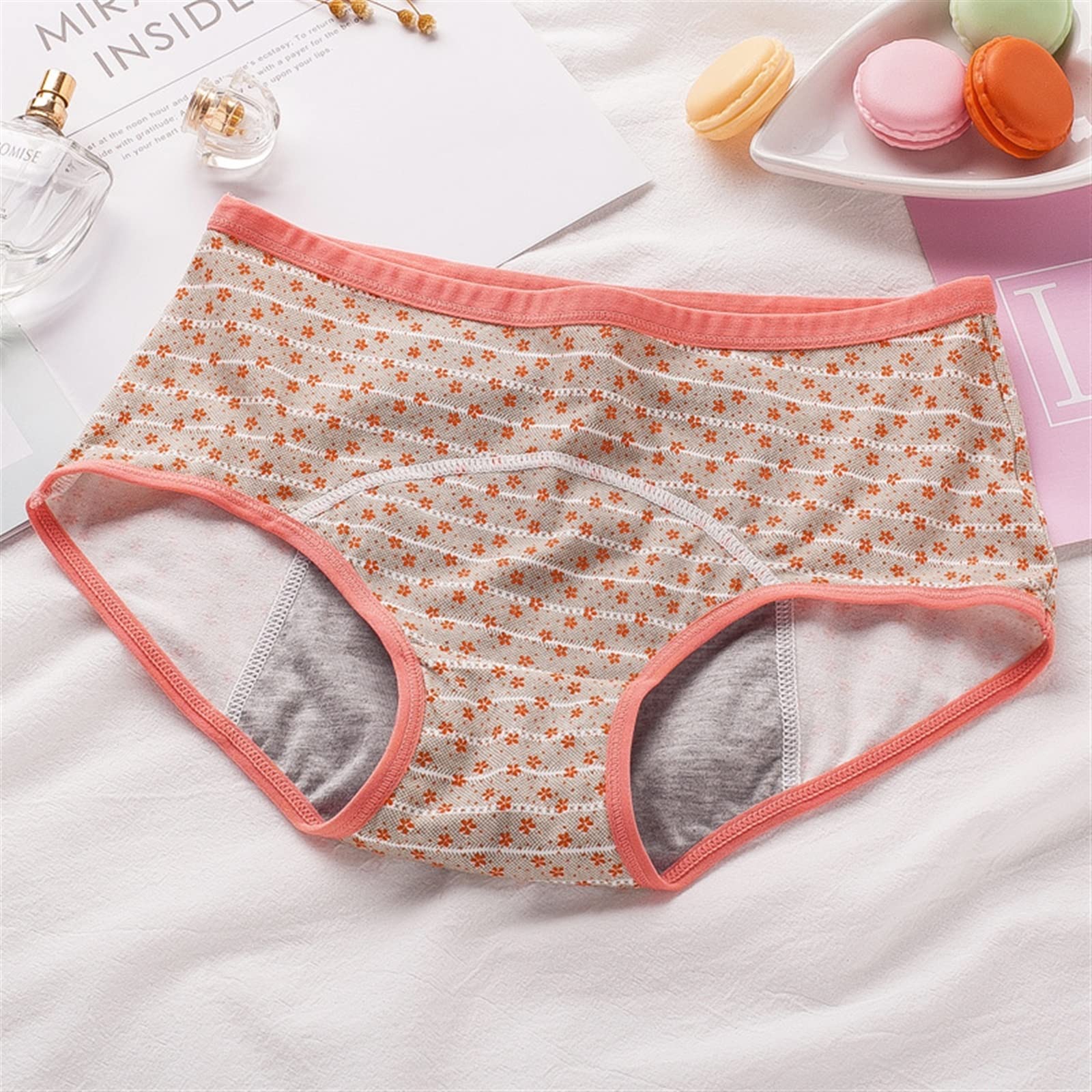 Höschen Bikini Slip 6 teile/los Monatszeit Unterwäsche Frauen Cartoon Höschen Sexy Damen Kontinuität Sanitär Physiologische Unterwäsche Beweis