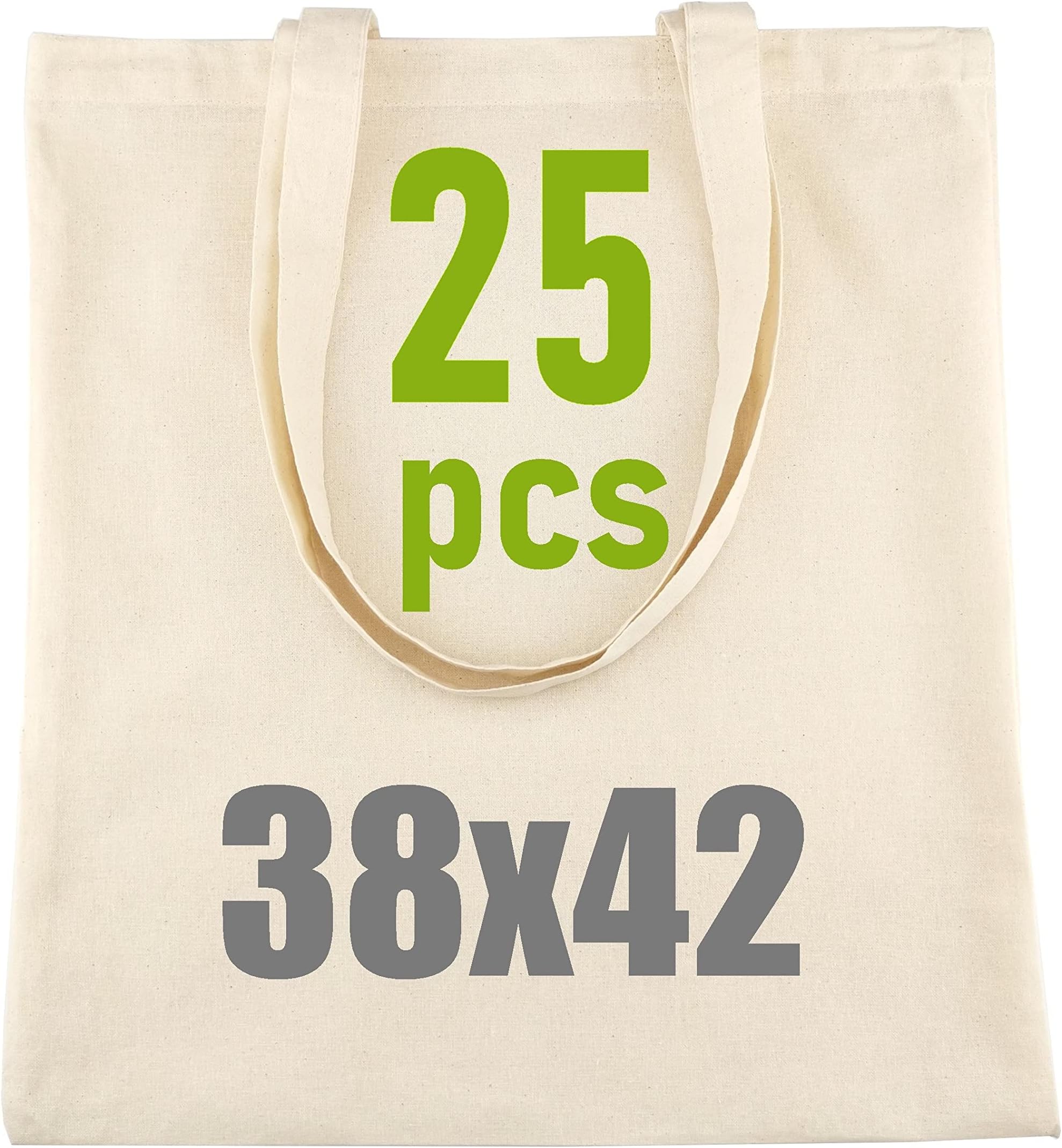 Cotton Tote Bag - Personalisation Possible - Embroidery or Painting - Reusable Shopping Bags