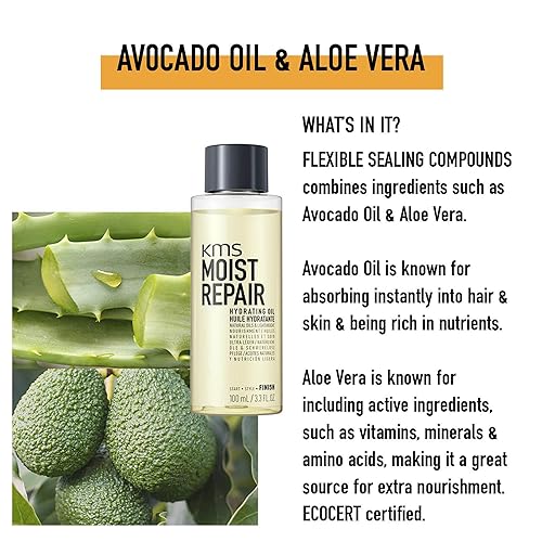 Miniatura 3 de KMS Aceite hidratante para cabello, barba y piel, 3.3 onzas