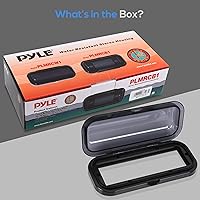 Vista 7 de Pyle Pyle PLMRCB1 - Cubierta estéreo marina resistente al agua - Protector de radio de barco resistente de color ahumado con puerta abatible