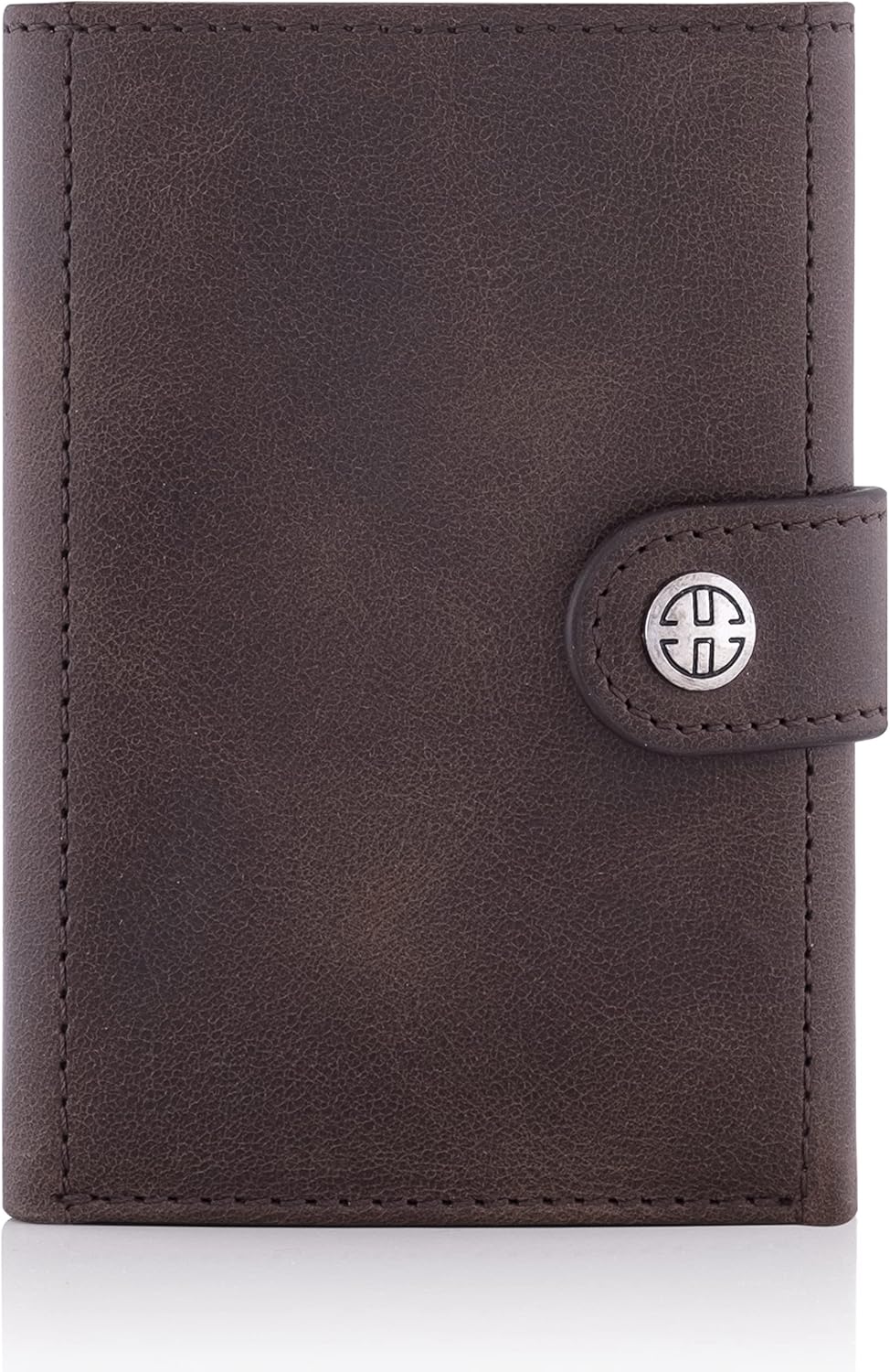 TRUSADOR Venice Men & Women Leather Trifold Wallets RFID Blocking Front Pocket Wallet (Brown Vintage, Card Holder) - Image 8