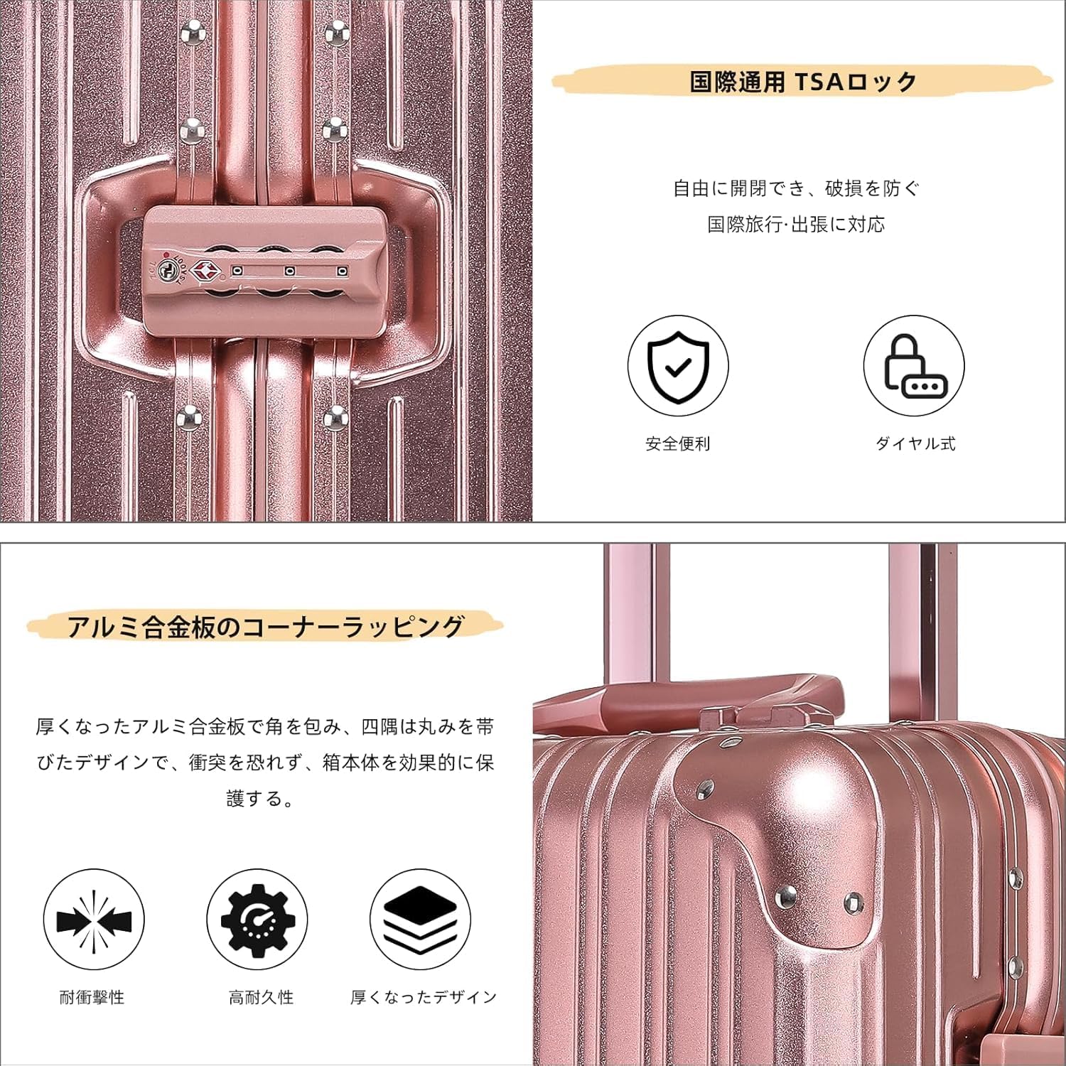 [Gyiwivt] アルミマグネシウム合金スーツケースパスワードアルミフレームトロリーケース 20 インチ 24 インチ 26 イン