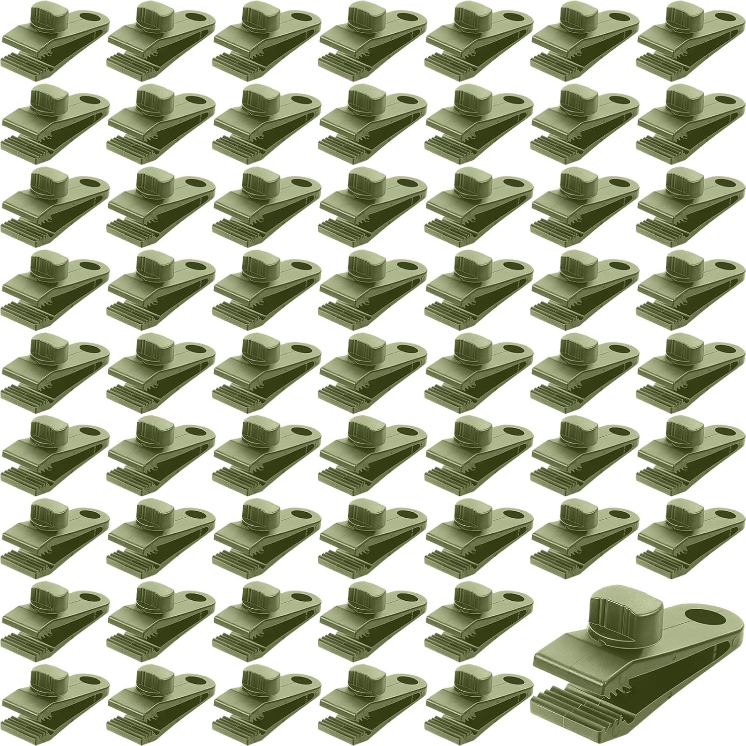 60 Pieces Tarp Clips Heavy Duty Lock Clamps Thumb Screw Tent Clips Tarp Clamps for Holding up Tarps Camping Awnings Canopies Covers of Car Swimming Pool Cover Boat Hammock(Black)