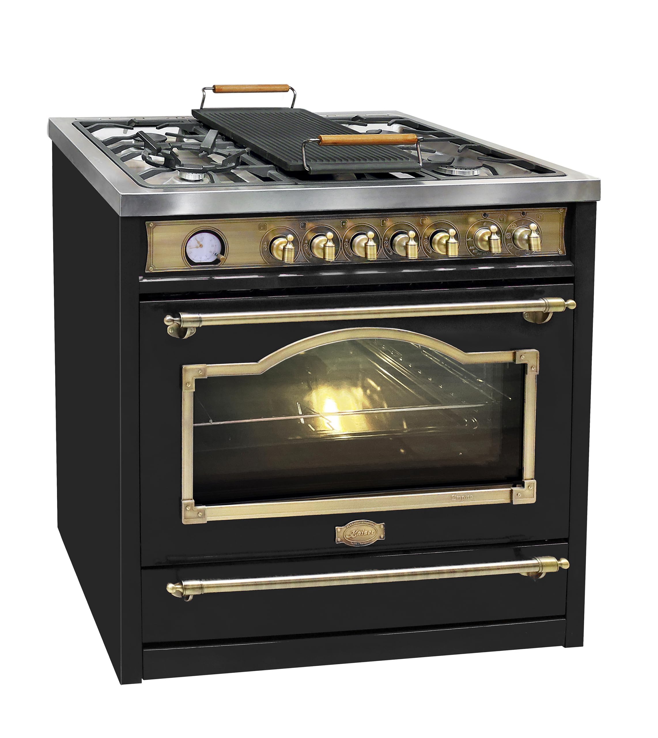 Kaiser Kuchenka gazowa wolnostojąca HGE 93555 Em, Retro kuchenka gazowo-elektryczna wolnostojąca 90 cm Range Coocker