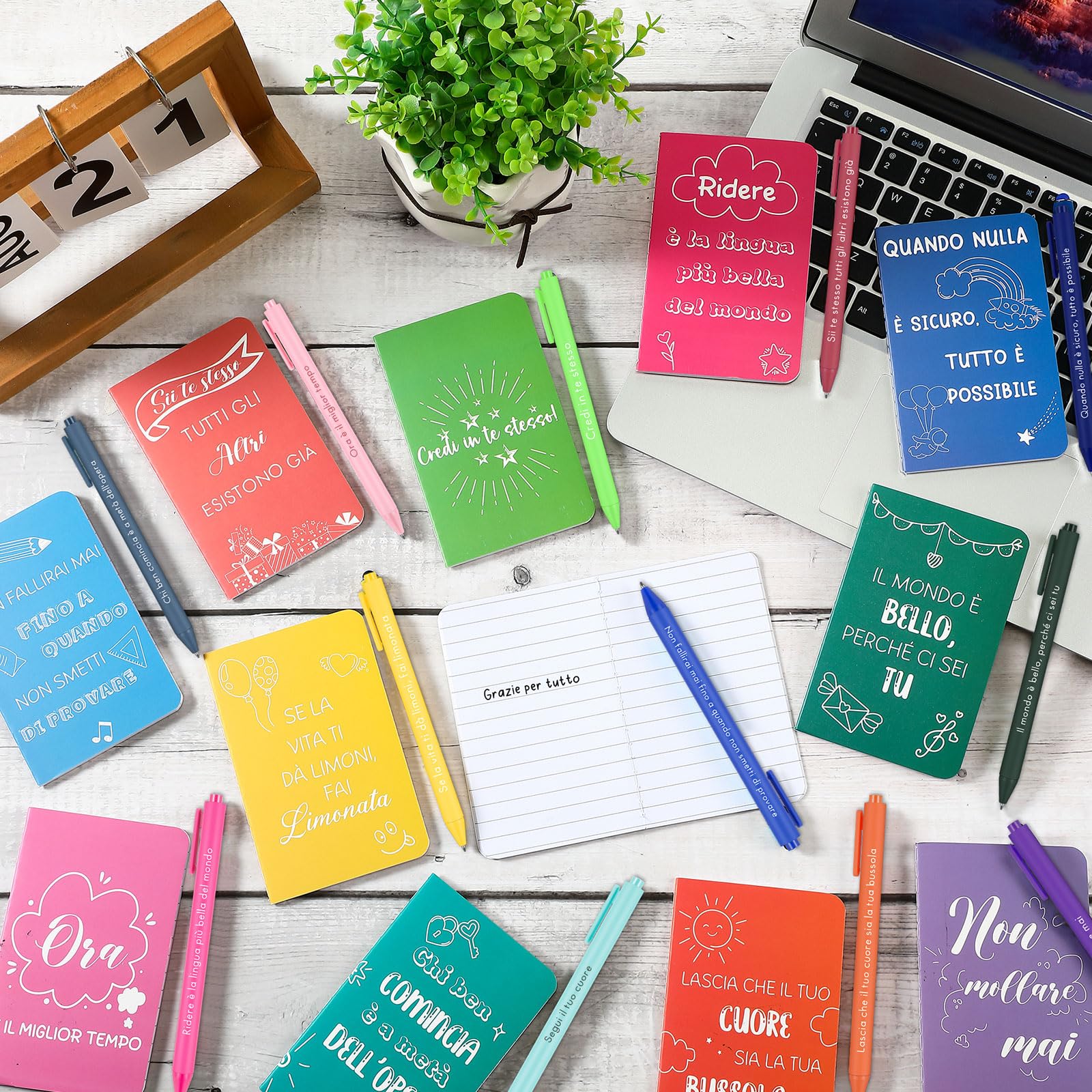 Kosiz Kit 24 Penne Con Perline E Portachiavi Fai Da Te - Ideale Per Regali Scuola E Ufficio