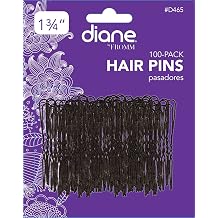 Diane 1.75" Hair Pins, Black, 100 Pins per Card