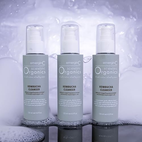 Miniatura 5 de EmerginC Scientific Organics - Limpiador facial nutritivo con aloe vera + células madre vegetales para ayudar a mejorar visiblemente el tono de piel