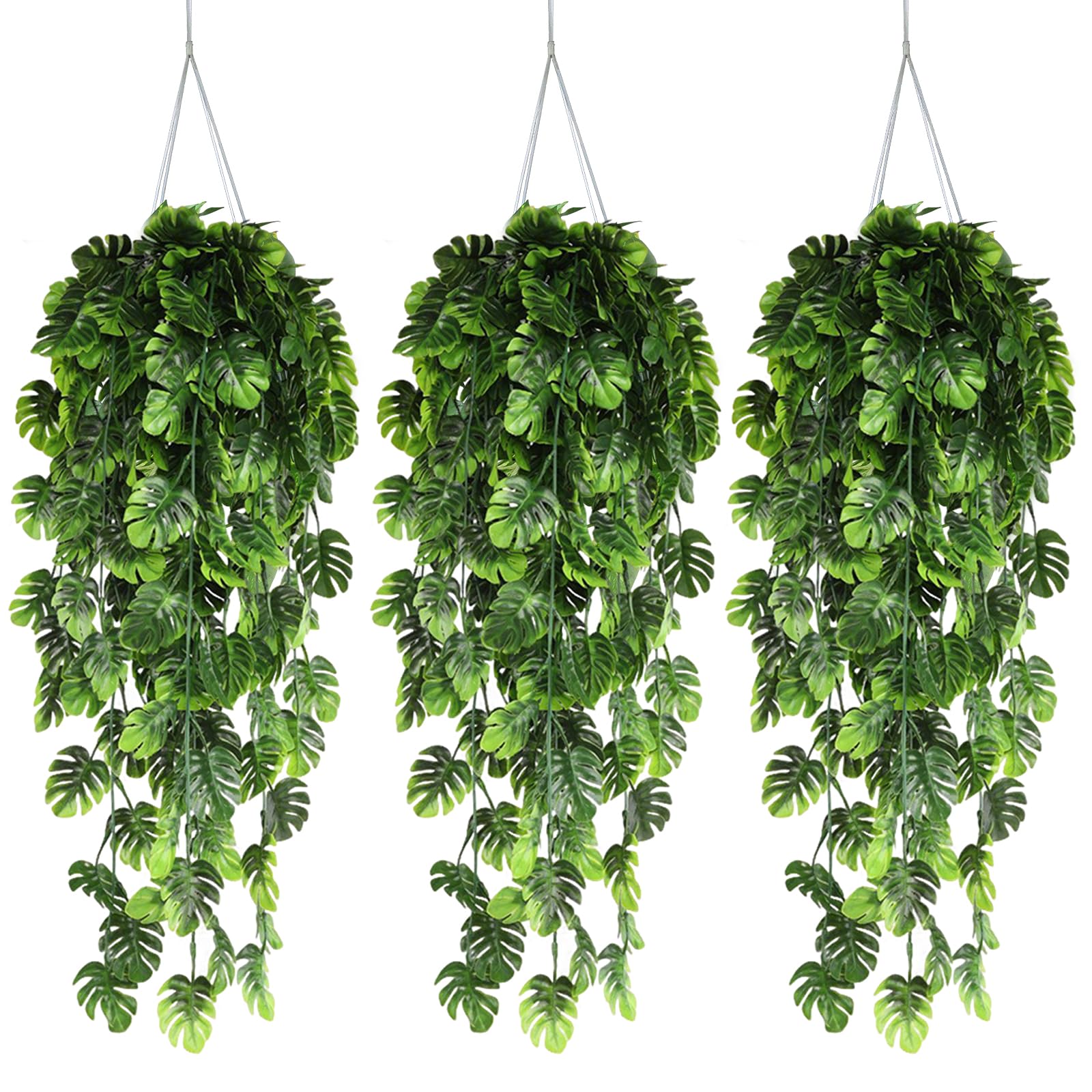Set Di Piante Artificiali Sospese A Soffitto Con 75 Cm Di Altezza Asparagus Sprengeri Decoplanta