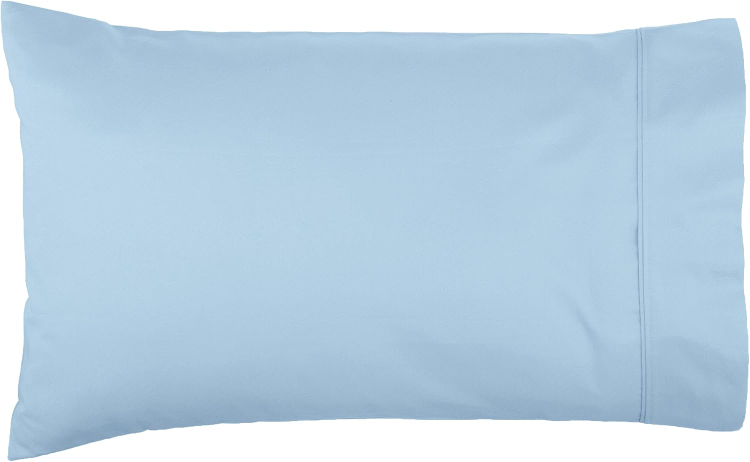 Amazon Basics 400 Thread Count Cotton Pillow Case, King, Smoke Blue - Set of 2