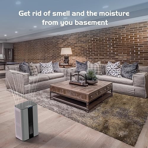 Miniatura 5 de Deshumidificador, deshumidificadores COLAZE para el hogar (850 pies cuadrados), deshumidificador de tanque de agua de 86 onzas para sótano,