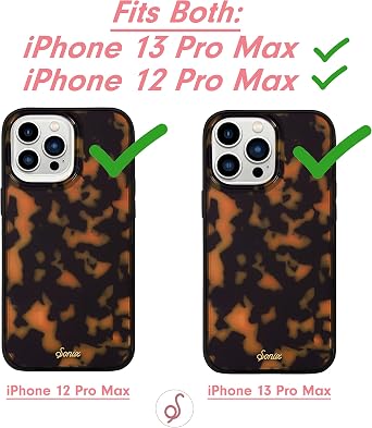 Sonix Phone Case for iPhone 13 Pro Max / 12 Pro Max | 10ft Drop Tested | Brown Tortoiseshell Design | Protective Case, Not Compatible with MagSafe