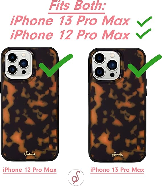 Sonix Phone Case for iPhone 13 Pro Max / 12 Pro Max | 10ft Drop Tested | Brown Tortoiseshell Design | Protective Case, Not Compatible with MagSafe