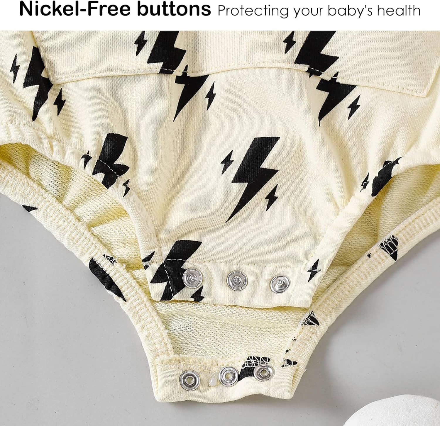 OPAWO Baby Sweatshirt Romper Onesie Newborn Girl Boy Bubble Romper Infant Crewneck Oversized Sweater Bodysuit Clothes Outfits - Image 5