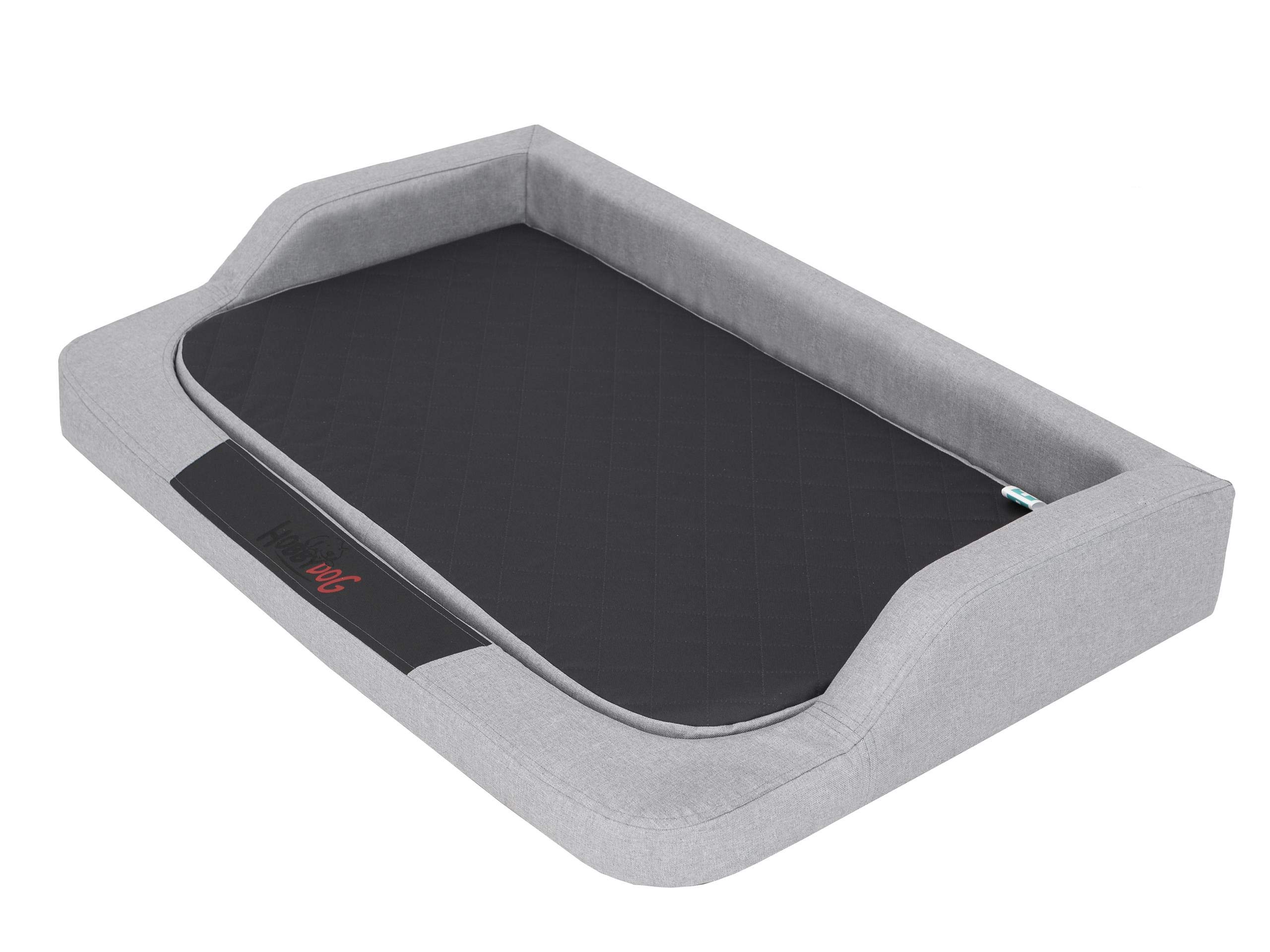 Sales Core Cama ortopédica para perros, cojín para perros, color gris ceniza Ecolen, L: 75 x 50 x 15 cm, cesta para perros grandes y medianos