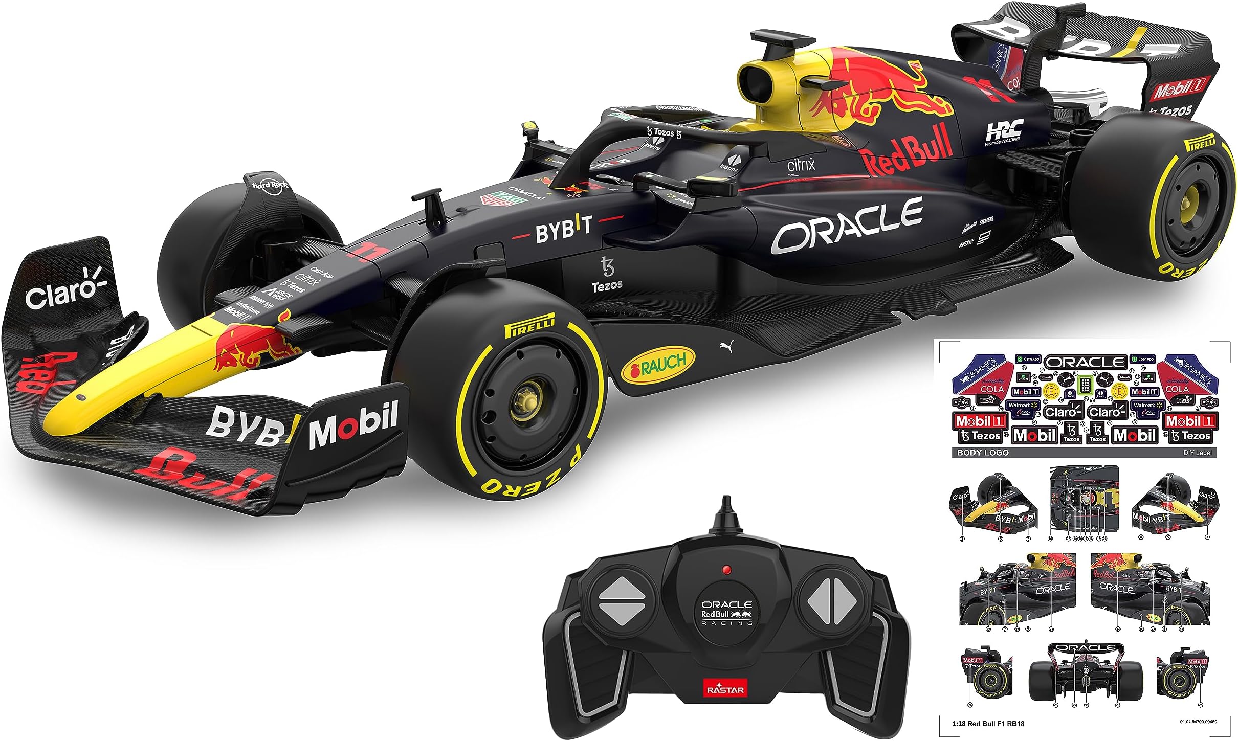 Oracle Red Bull Racing RB18 1:18 2.4GHz - Faithful Painting RC Car