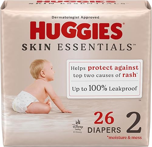 Miniatura 17 de Huggies Pañales talla 1, pañales Skin Essentials para bebé, talla 1 (8-14 libras), 204 unidades (3 paquetes de 68), el embalaje puede variar