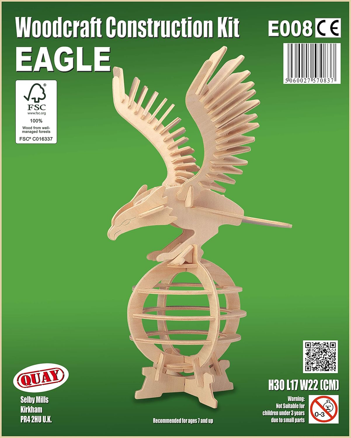 Quay Eagle Woodcraft Construction Kit FSC TopToy
