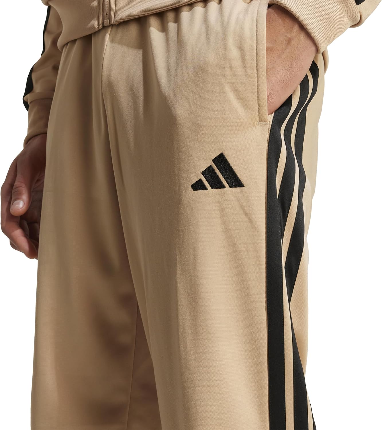 Adidas Mens 3-Stripes Tricot Open Hem Track Pants