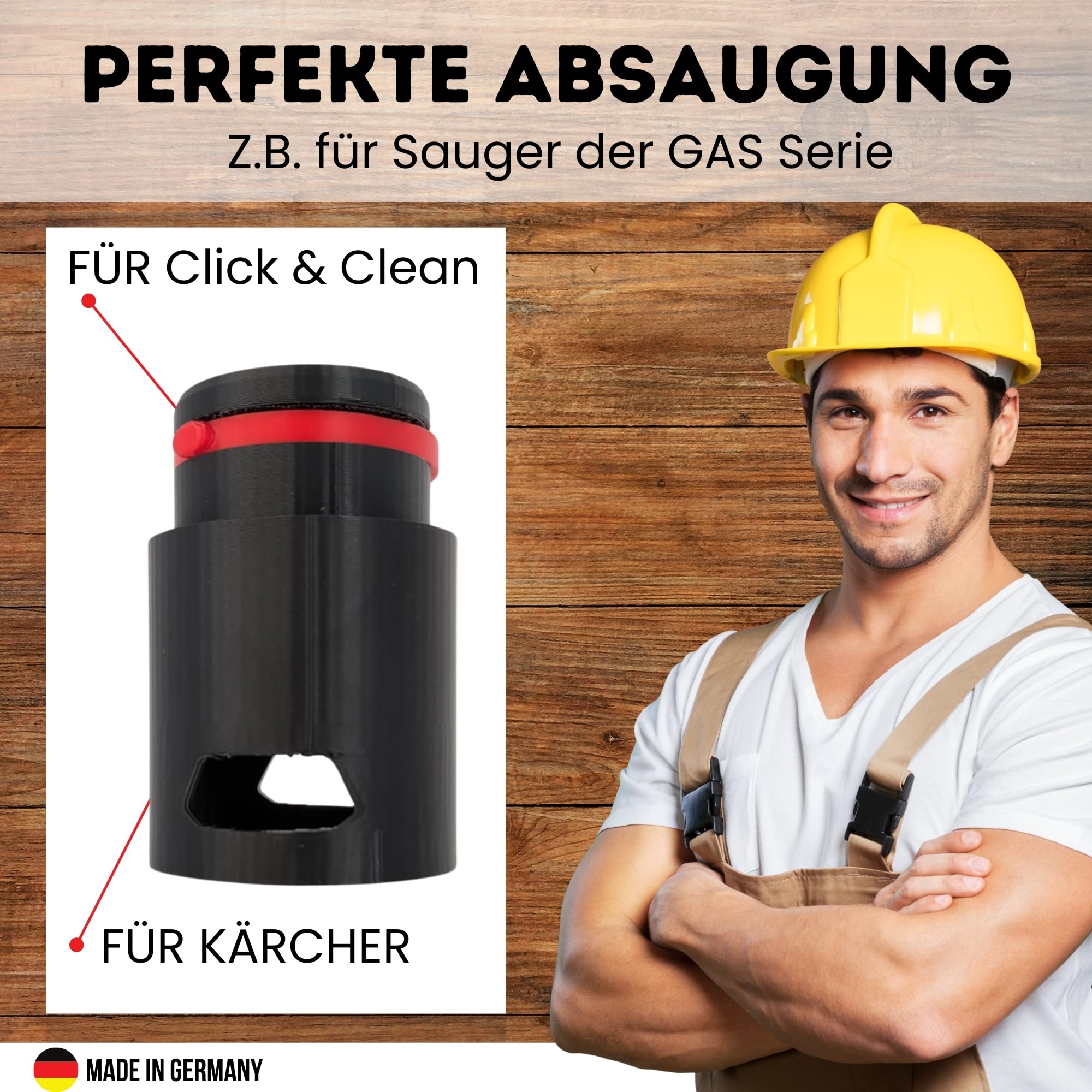 Compatible with Bosch Click and Clean Vacuum Cleaner Adapter for