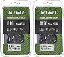 Amazon.com: 8TEN Full Chisel Chainsaw Chain 16 Inch .050 3/8
