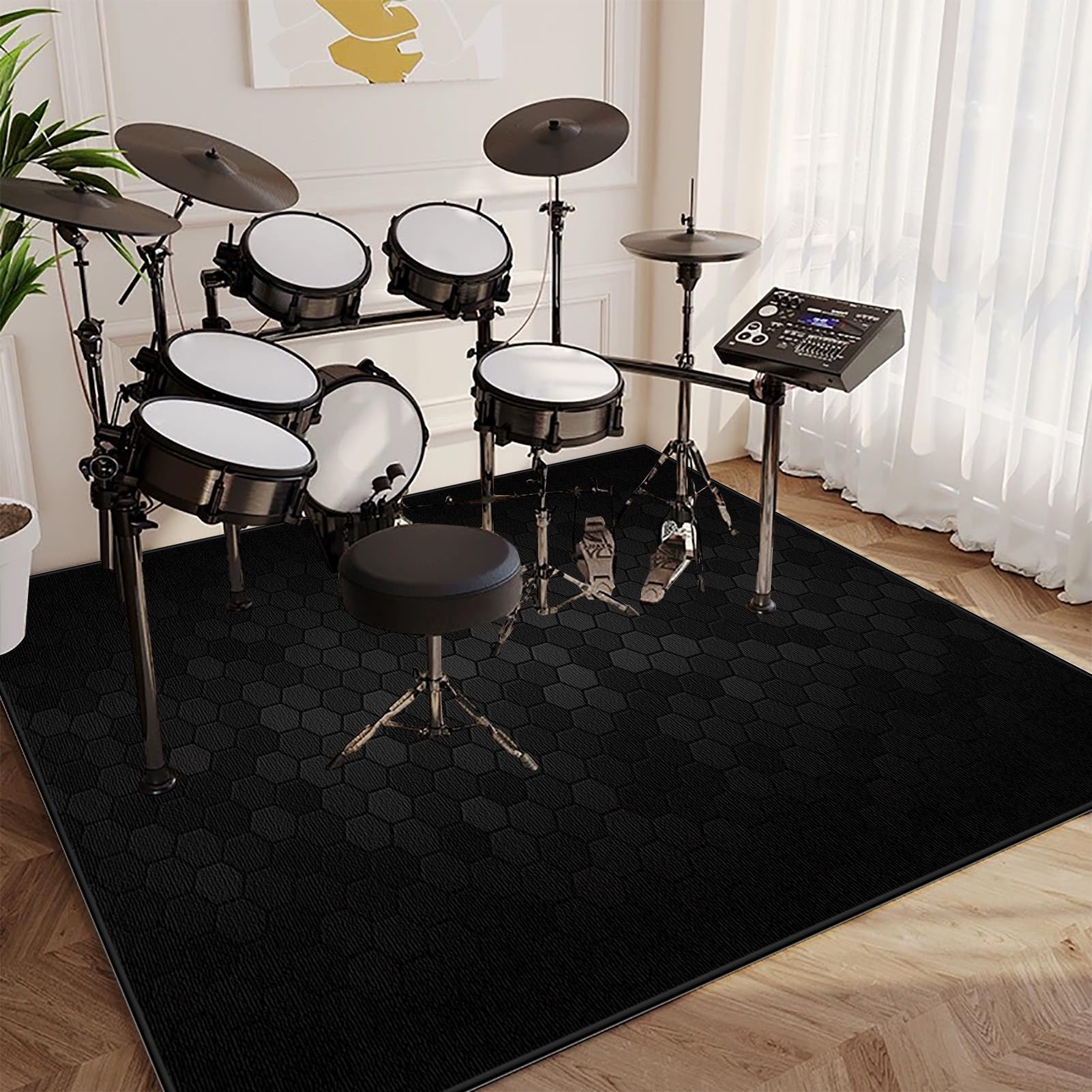 140 x 100 cm, mata dźwiękoszczelna, dywan perkusyjny do perkusji i perkusji, bęben basowy, werbel, mata antypoślizgowa, maty do instrumentów muzycznych, akcesoria perkusyjne do perkusji elektrycznych