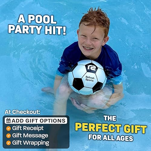 Miniatura 6 de Aqua Dive - Pelota de fútbol para niños de 8 a 12 años en adelante, los mejores juegos de piscina al aire libre para niños, juguetes acuáticos para